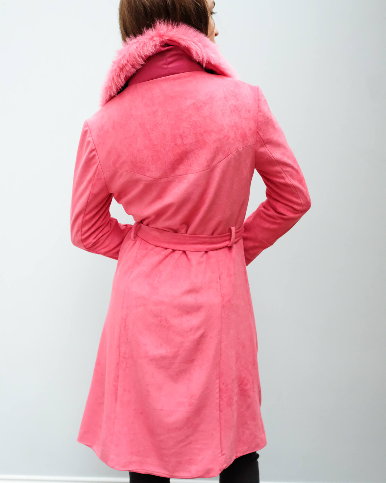 CHS Carrie coat in raspberry pink