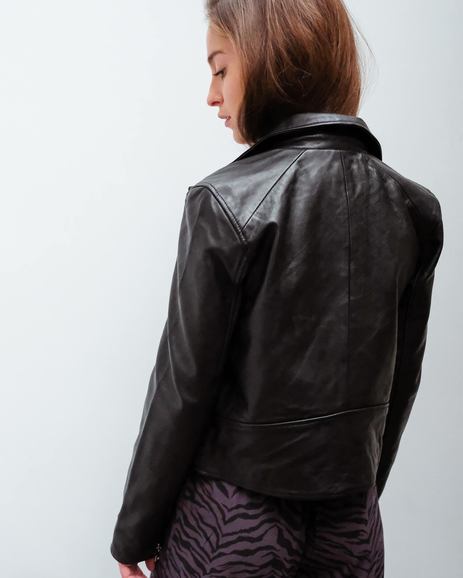 SLF Katie leather jacket in black