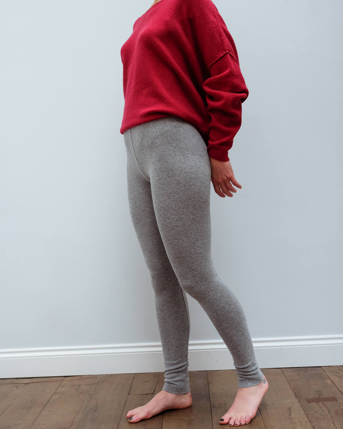 AV VET43 Leggings in grey chine