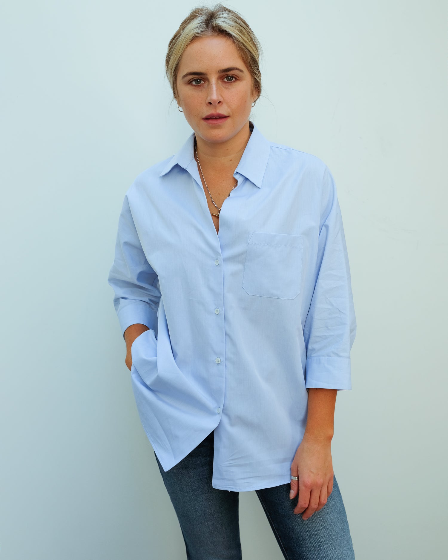 MM Ersilia shirt in azzurro