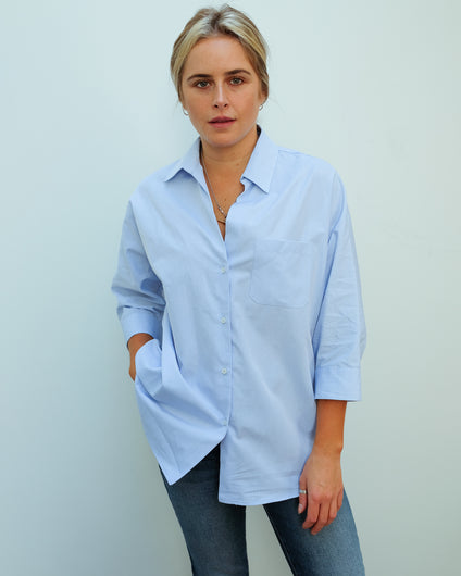 MM Ersilia shirt in azzurro