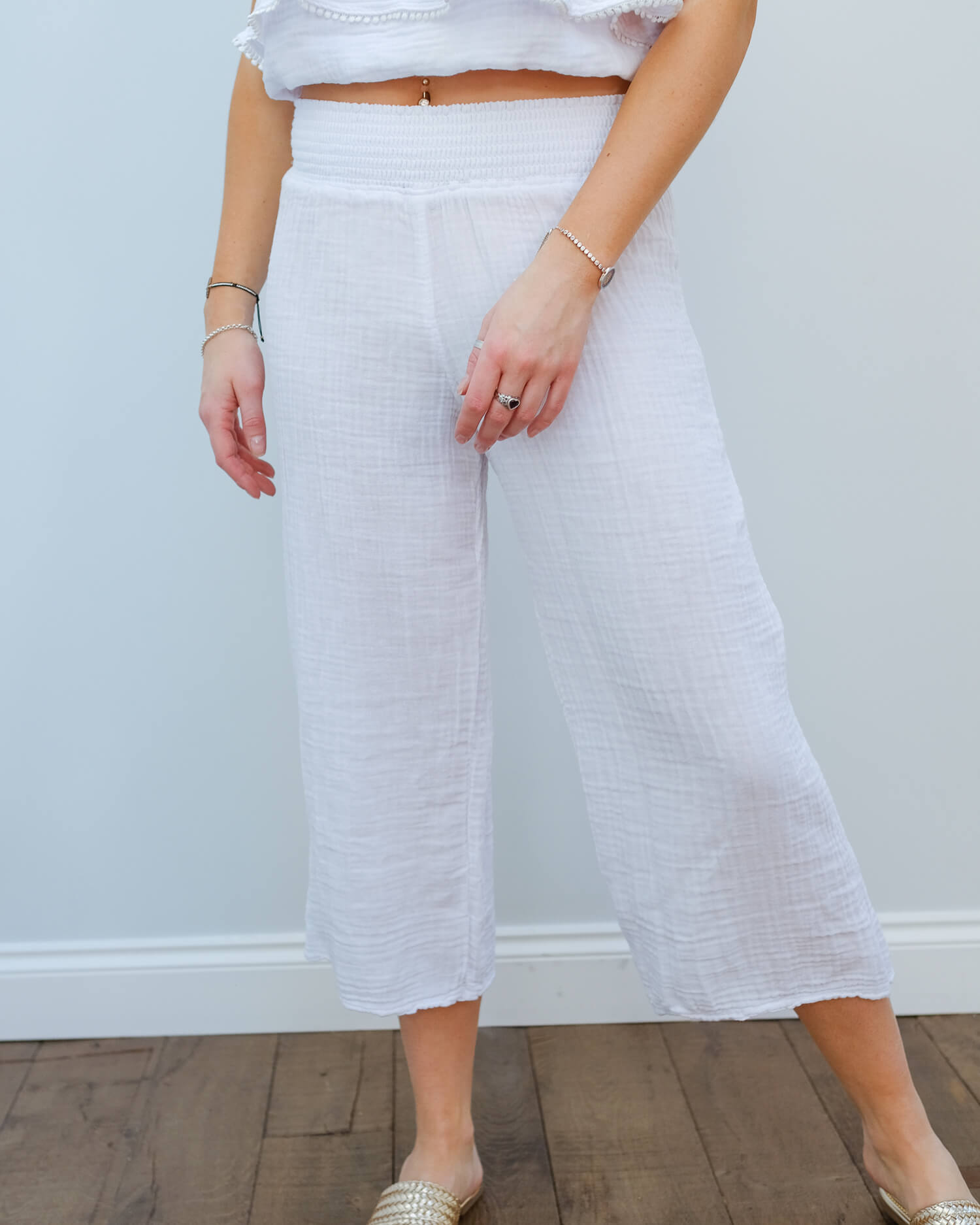 MSTARS Salma pant in white