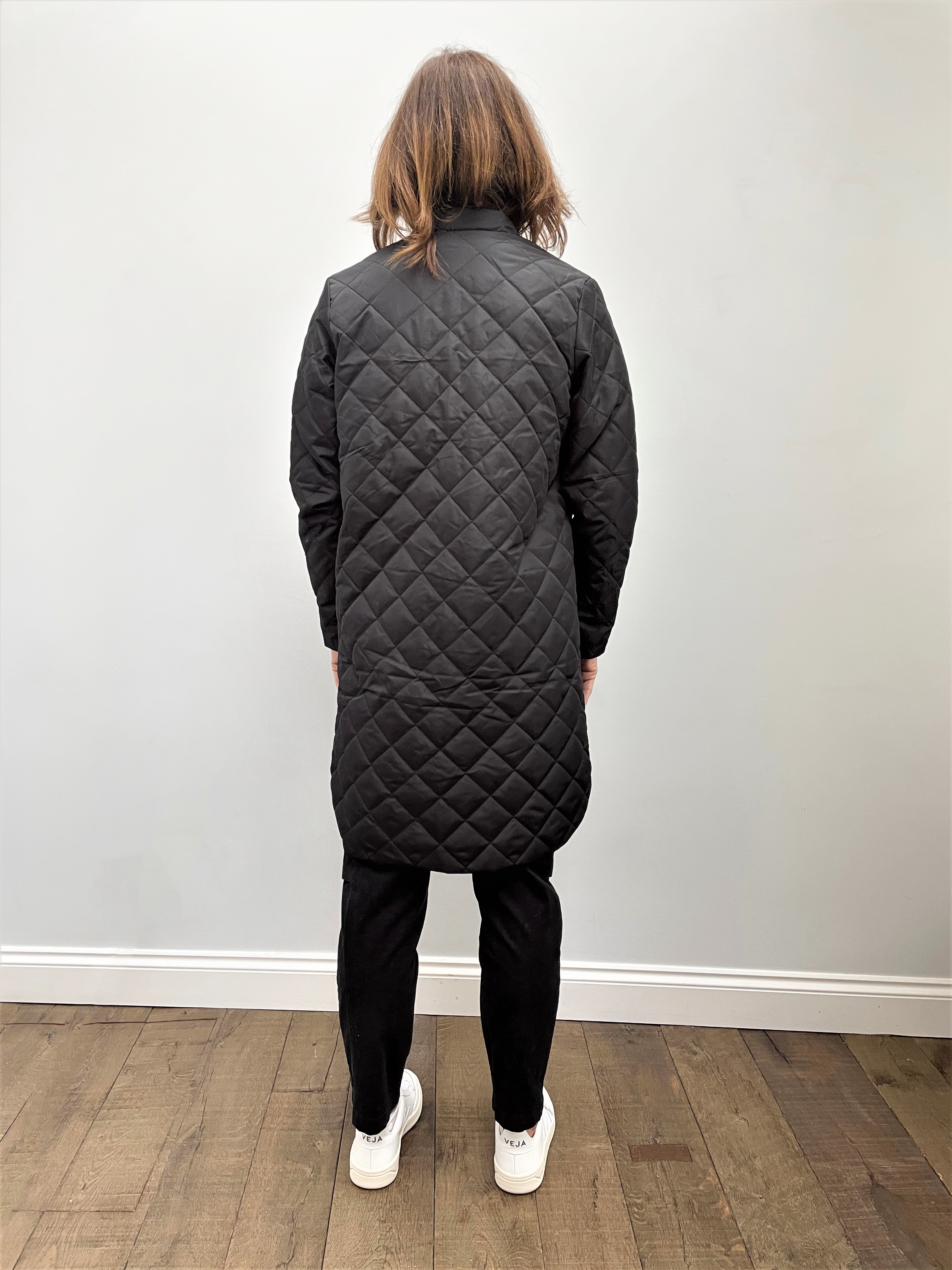 SLF Fillipa Quilted Coat in Black