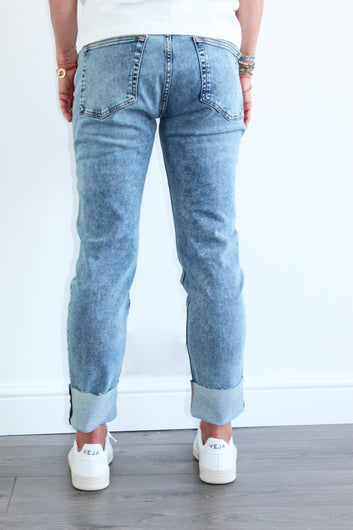 R&B Dre Loopback Boyfriend Jeans in Nora