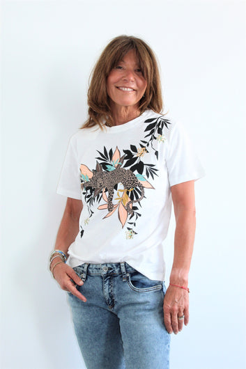 M Pata Printed T-shirt in White