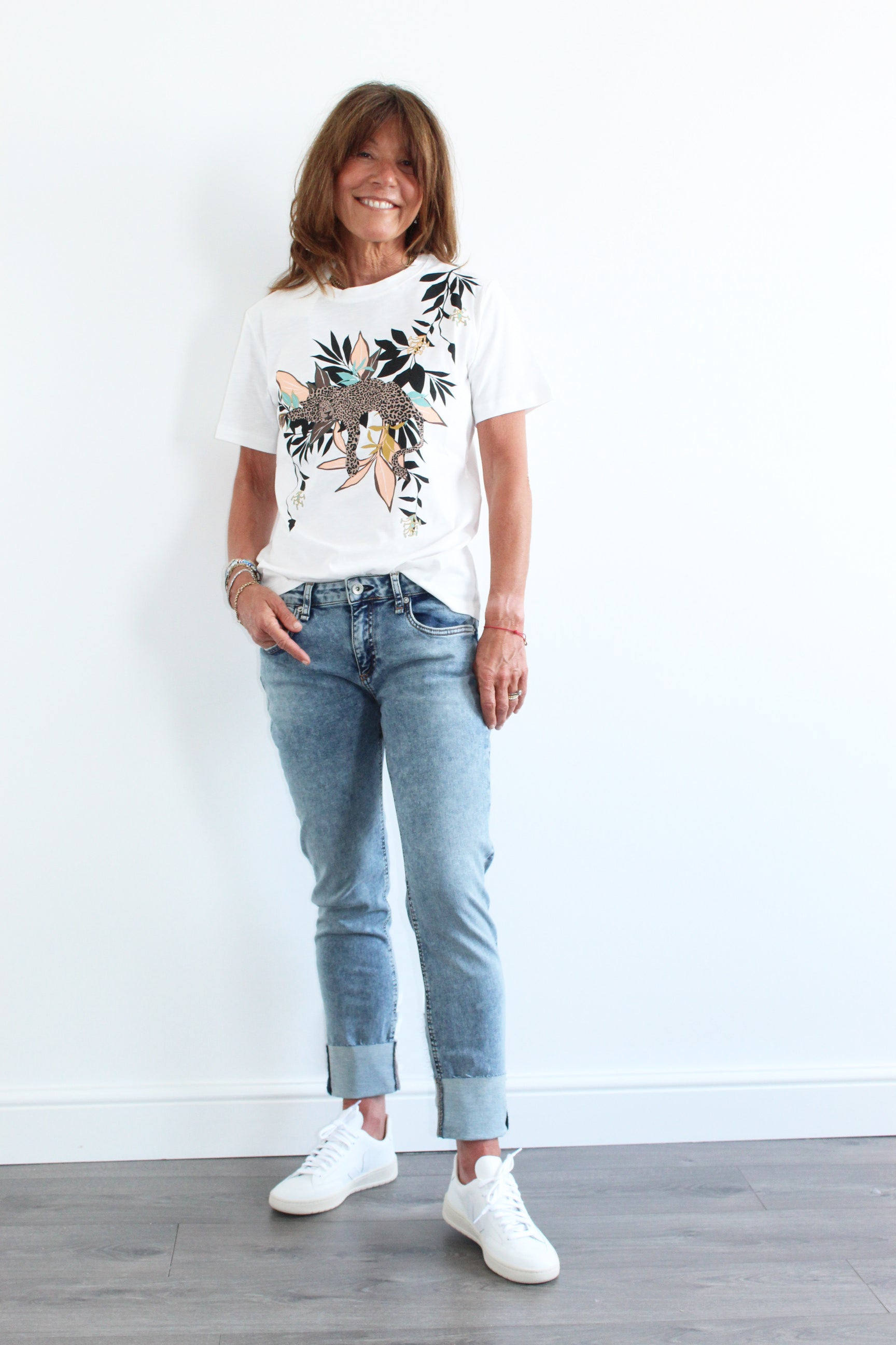 M Pata Printed T-shirt in White