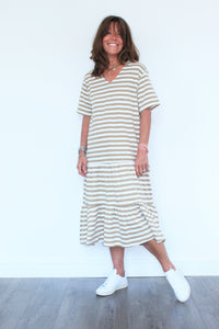 You added <b><u>SLF Reed Striped Midi Dress</u></b> to your cart.