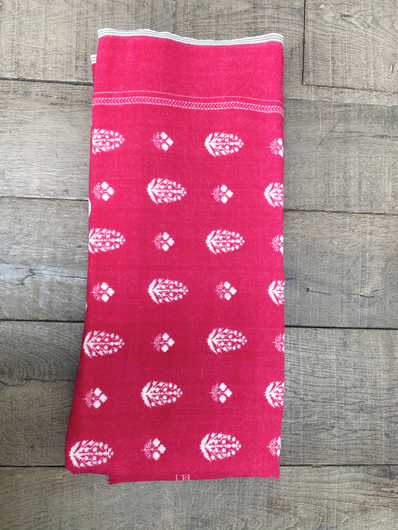 MOISMONT Stamp Print Scarf in Hot Pink