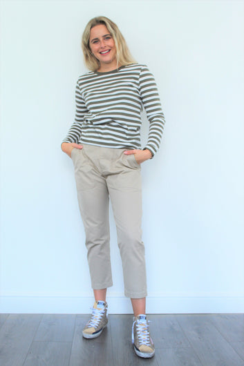 IM Pralunia Cotton Trousers in Beige