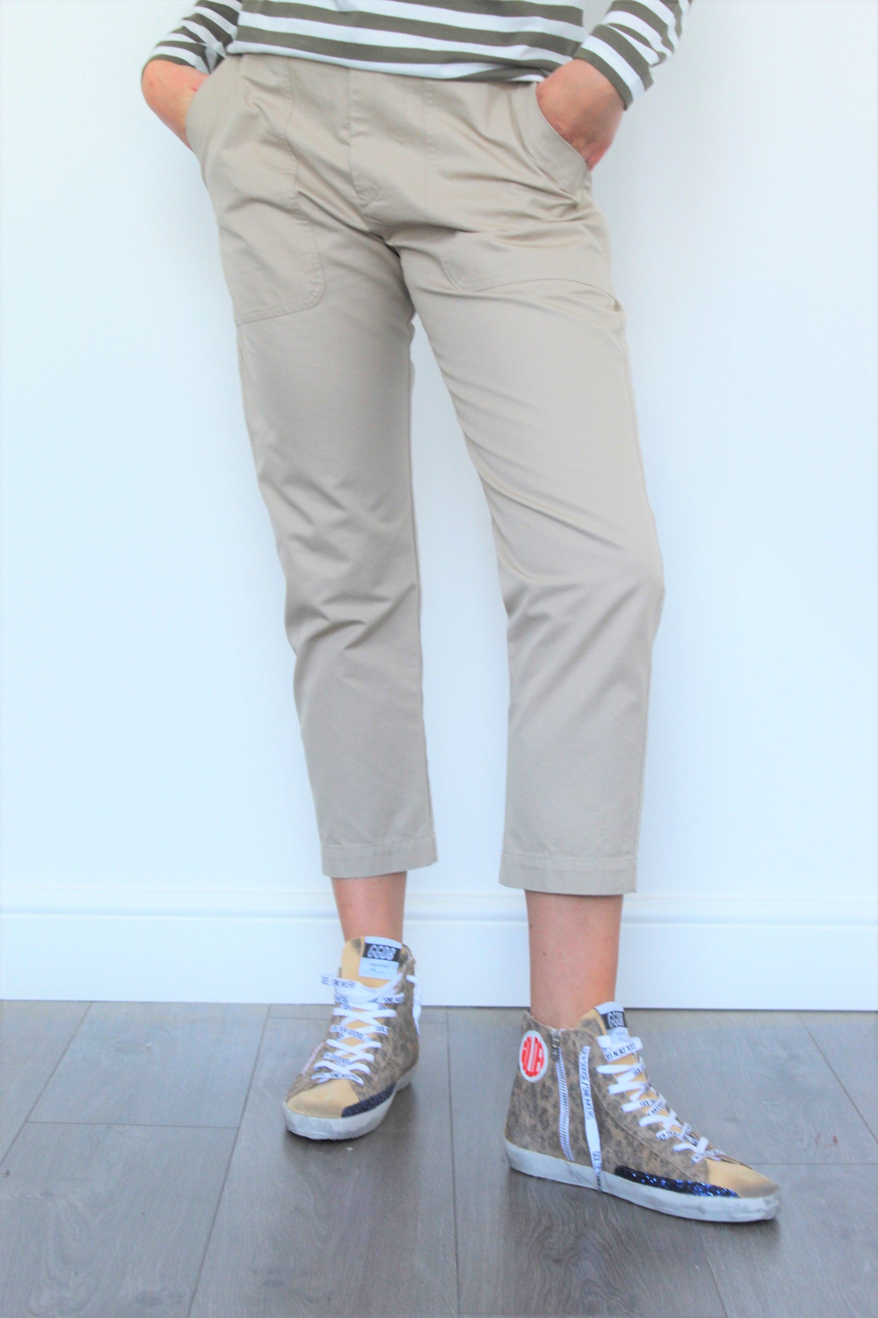 IM Pralunia Cotton Trousers in Beige