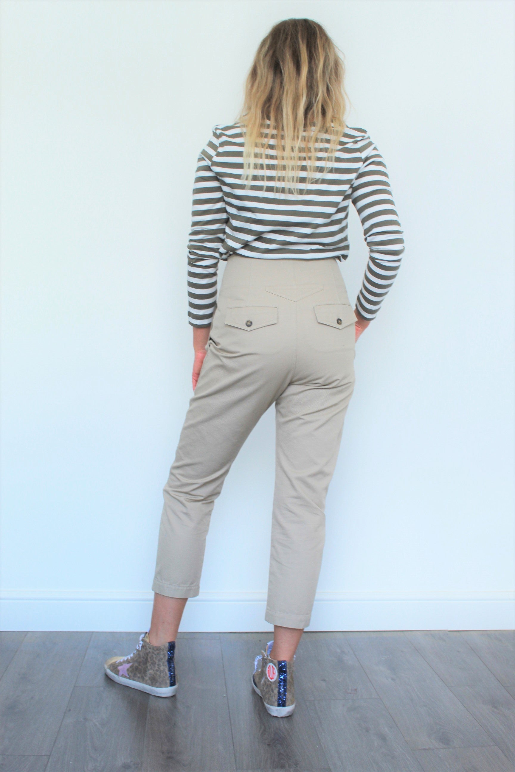 IM Pralunia Cotton Trousers in Beige