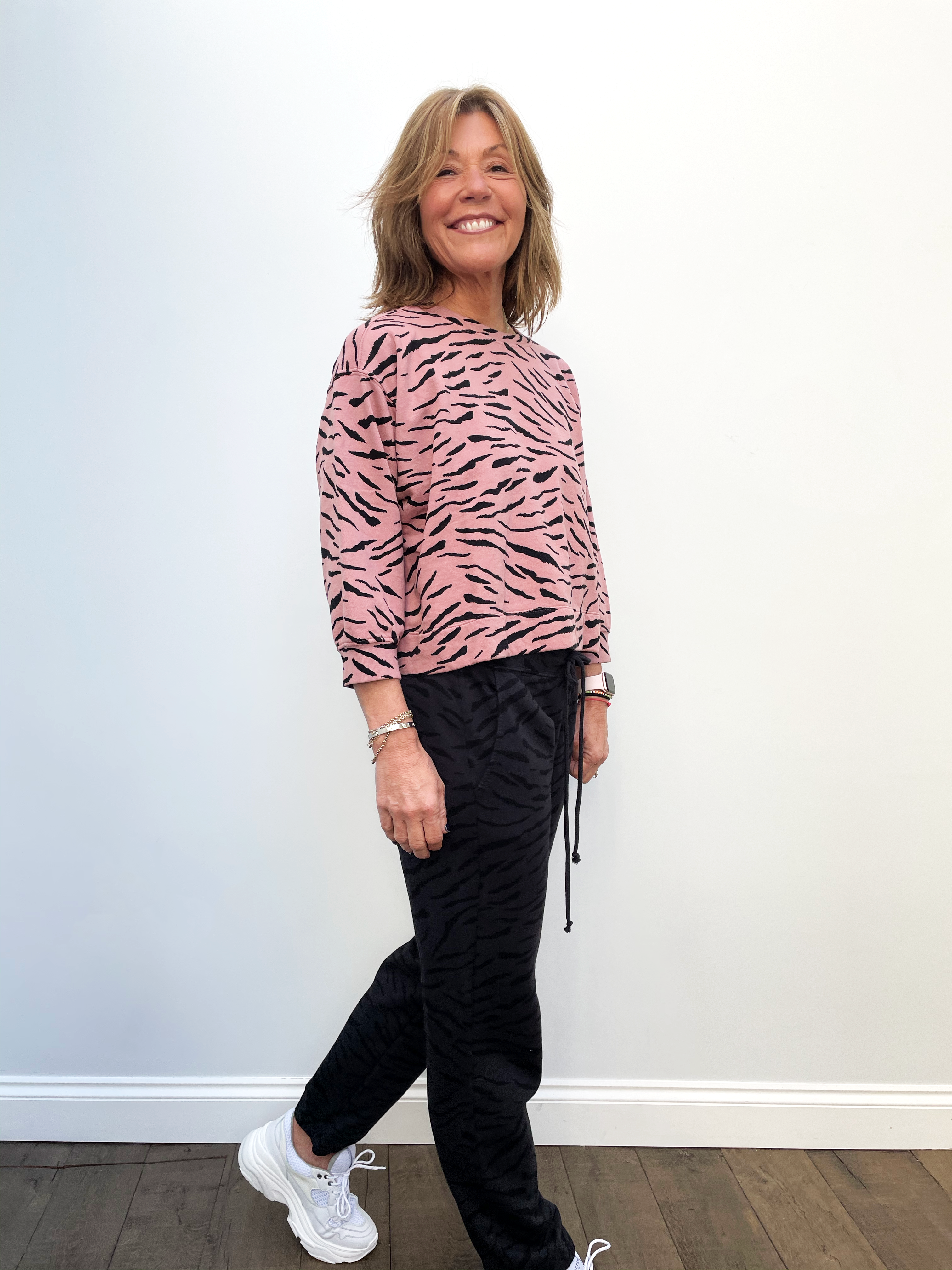 Velvet Hilda Zebra Top in Taffy