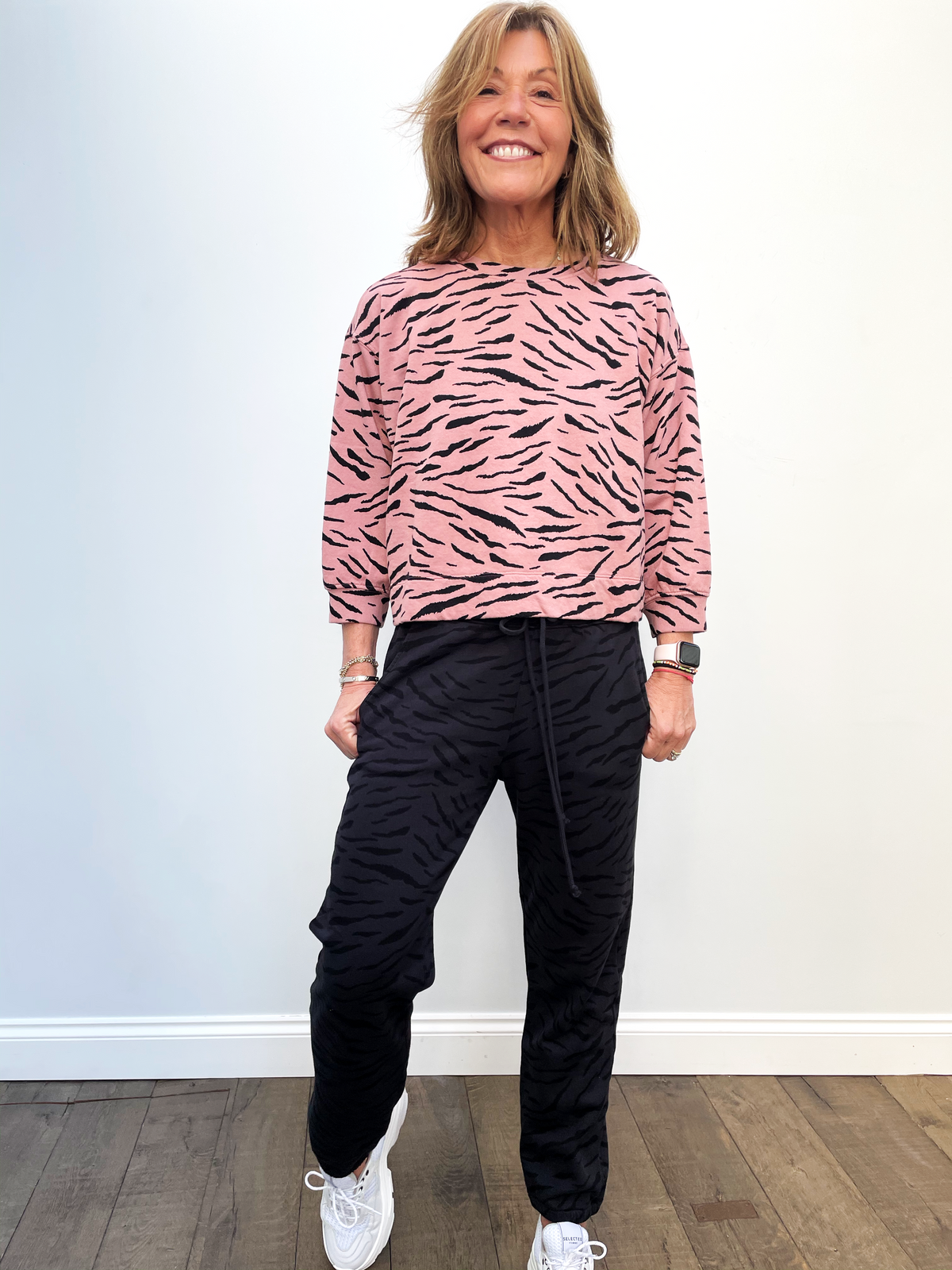 Velvet Hilda Zebra Top in Taffy