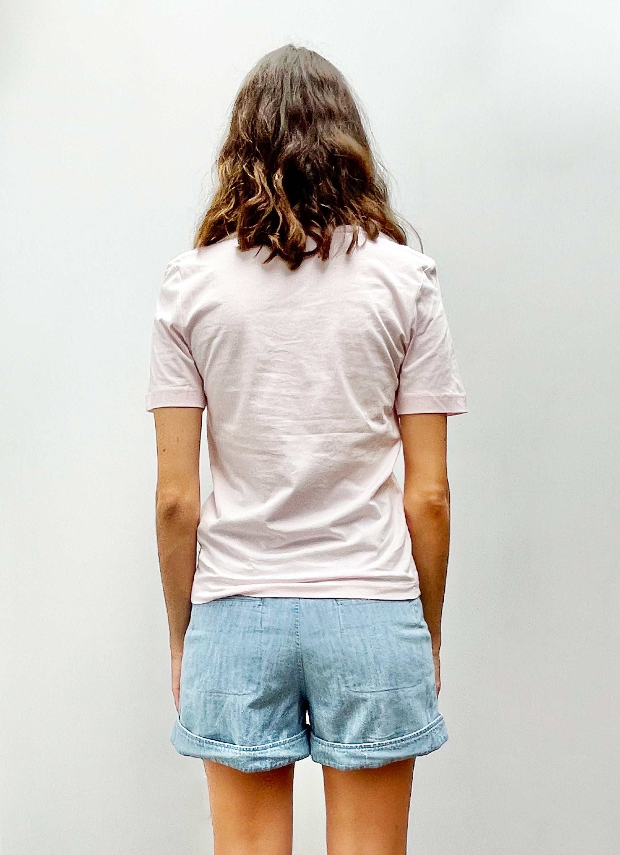 SLF Standard SS U Neck Tee in Primrose Pink