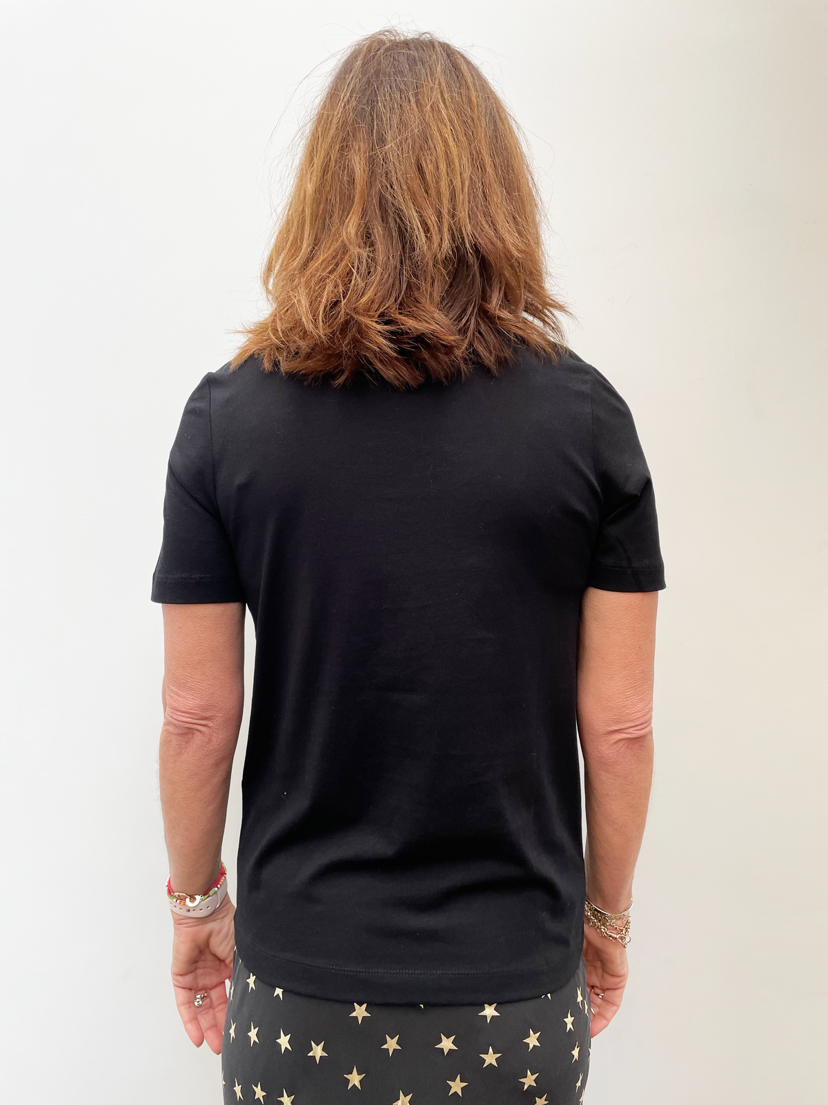 SLF Standard SS U Neck Tee in Black