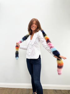 You added <b><u>CS Rainbow Twist Scarf in Kaleido Stripes</u></b> to your cart.