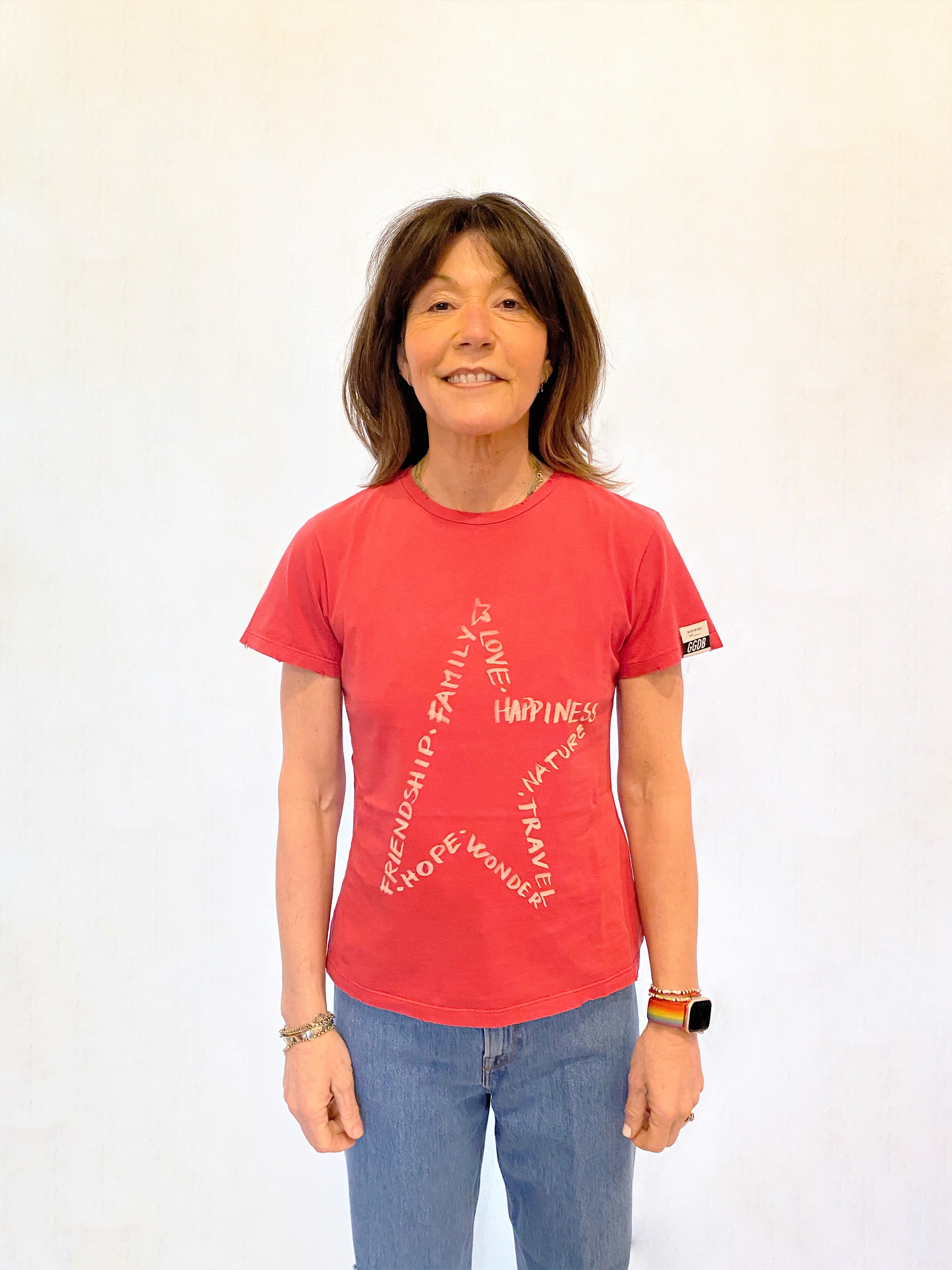 GG Ania Star Tee in Tango Red