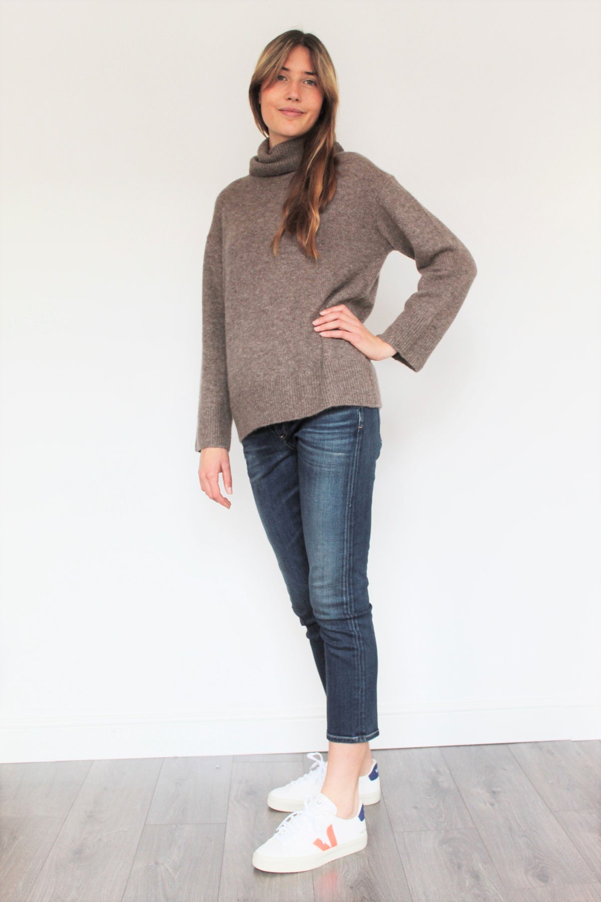 RAILS Imogen Cashmere Pullover in Hazelnut