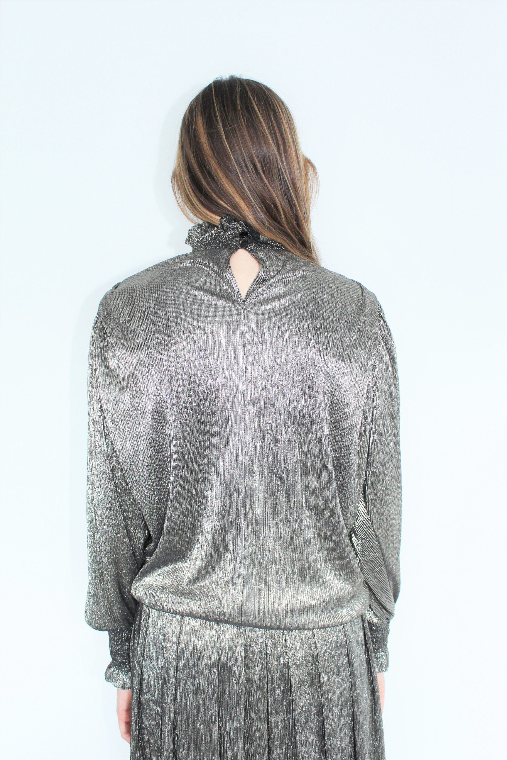 IM Noshi Blouse in Gunmetal