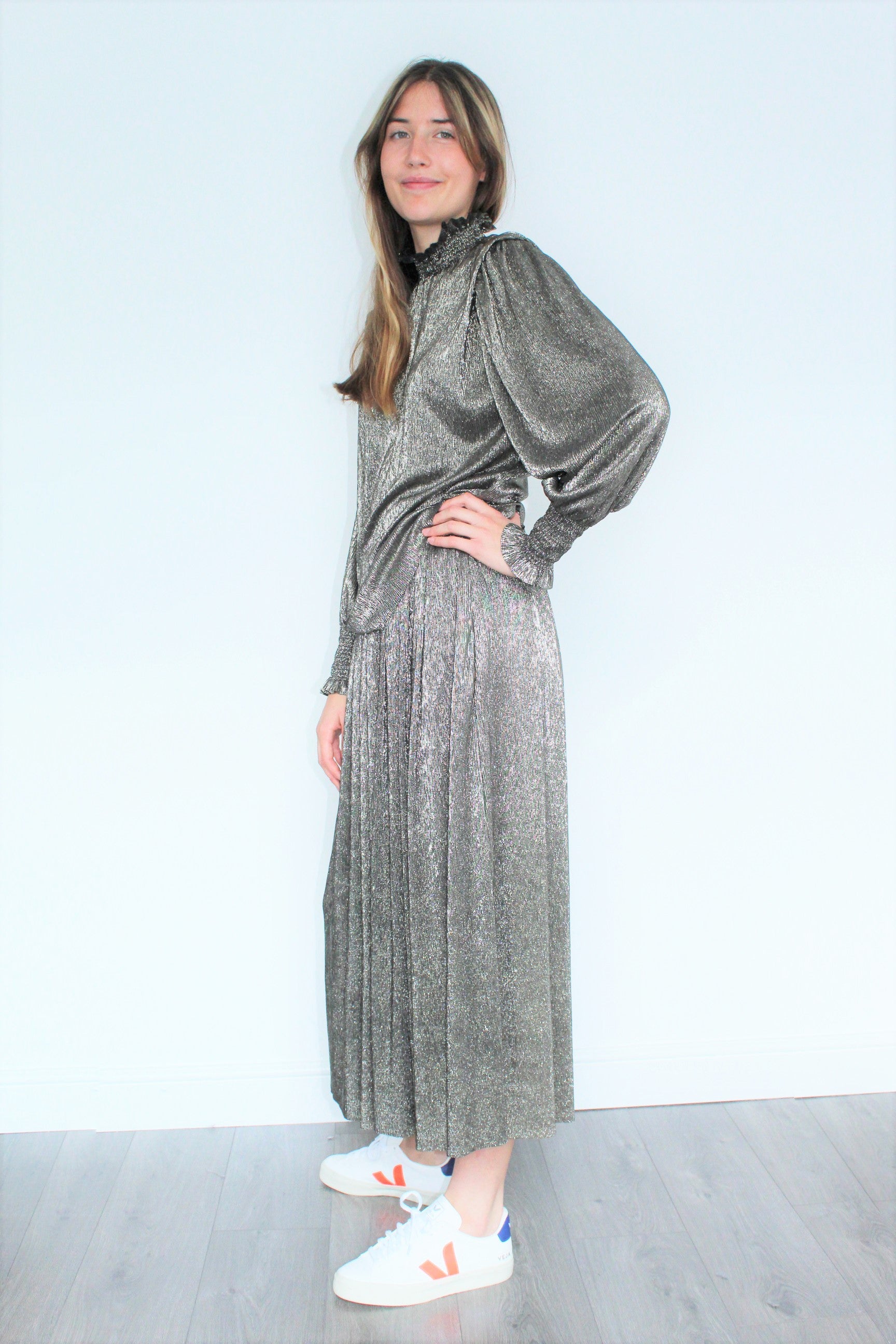 IM Noshi Blouse in Gunmetal