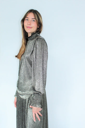 IM Noshi Blouse in Gunmetal