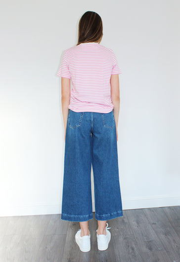 R&B Maya Wide Leg Ankle Jeans in Rye Harbor