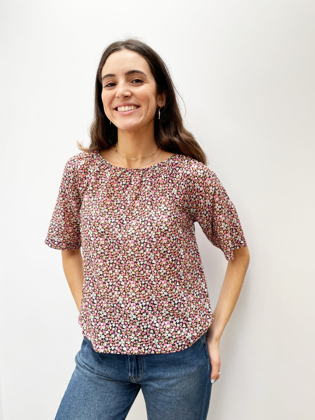 BR Stuart Blouse in Floral