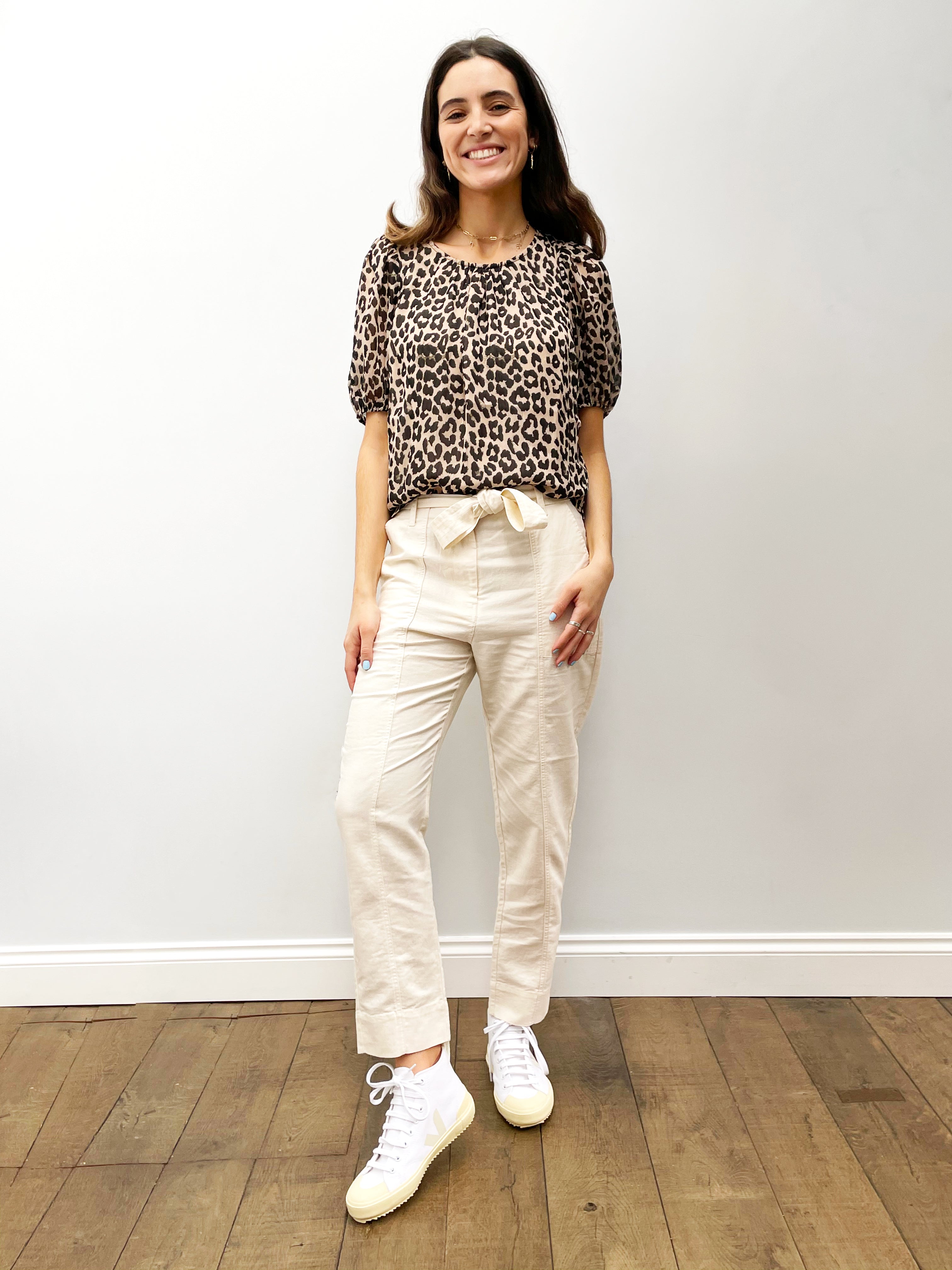 SEC.F Selene Track Trousers in White Swan