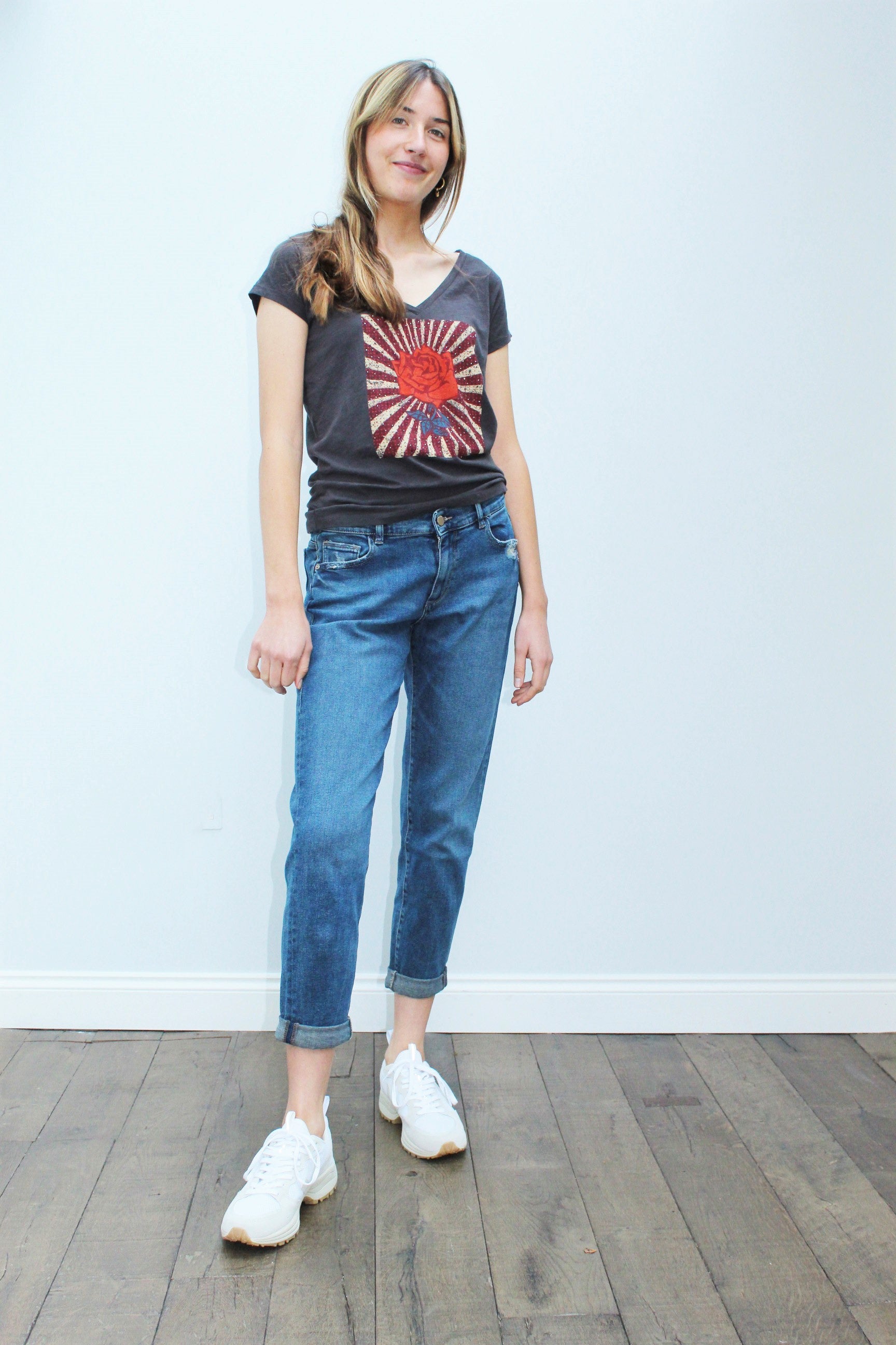 DL1961 Riley Boyfriend Jeans in Seaborn