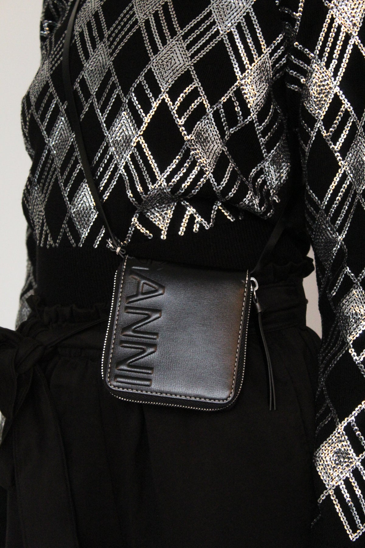 GANNI A3894 Wallet in Black