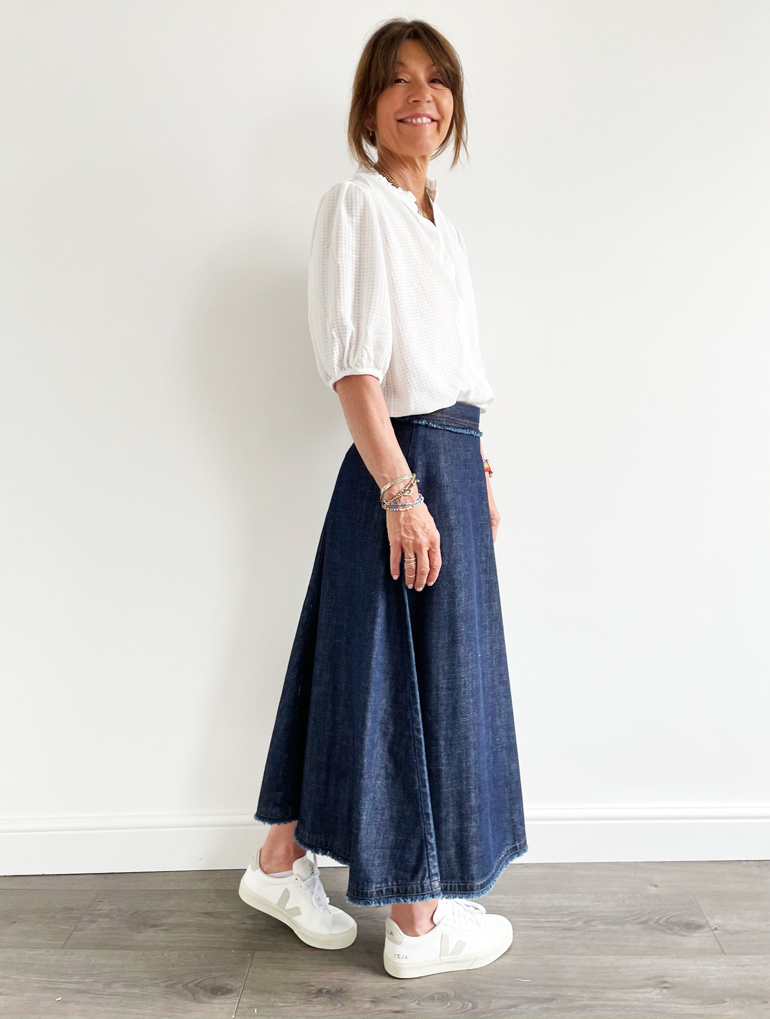 MM Astoria Skirt in Dark Denim