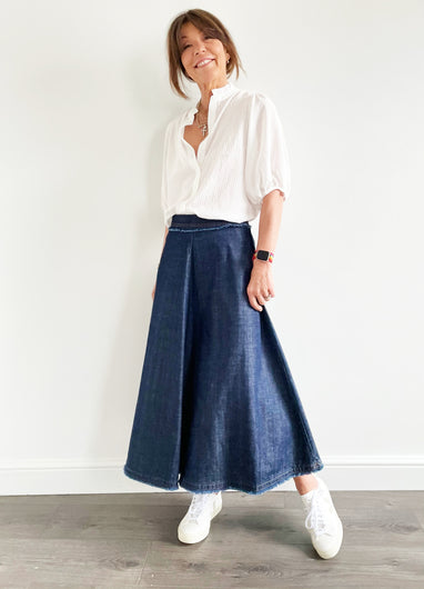 MM Astoria Skirt in Dark Denim