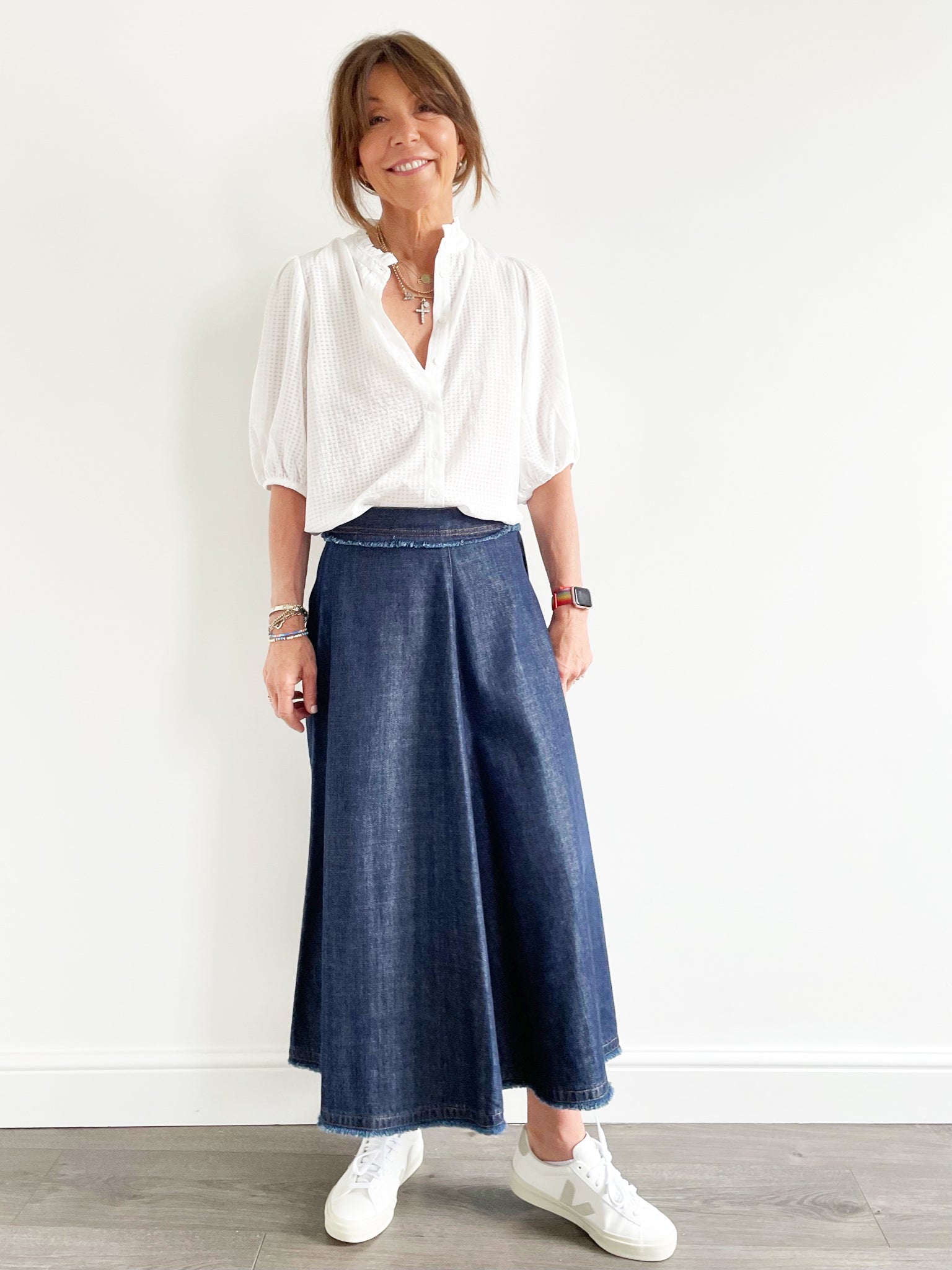 MM Astoria Skirt in Dark Denim