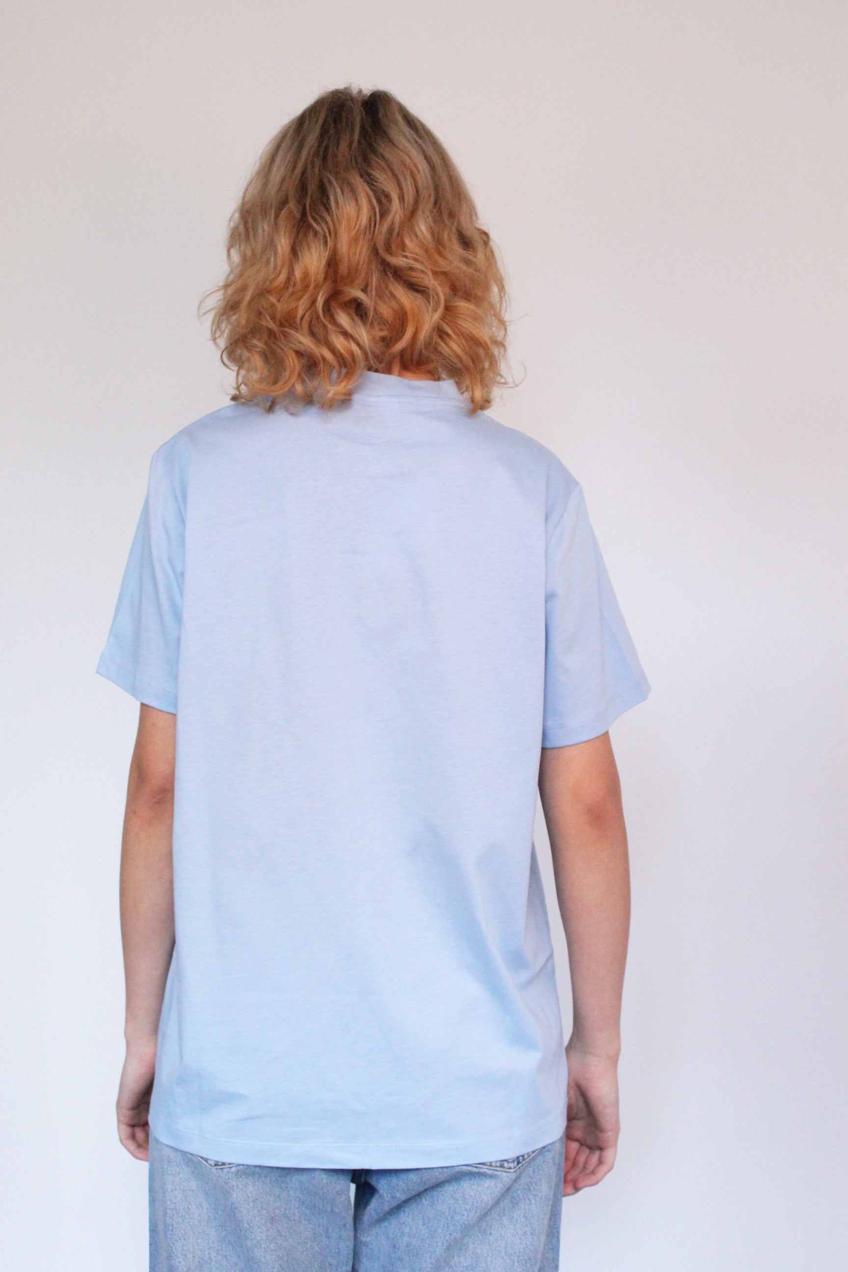 GANNI T3071 Basic Jersey in Blue