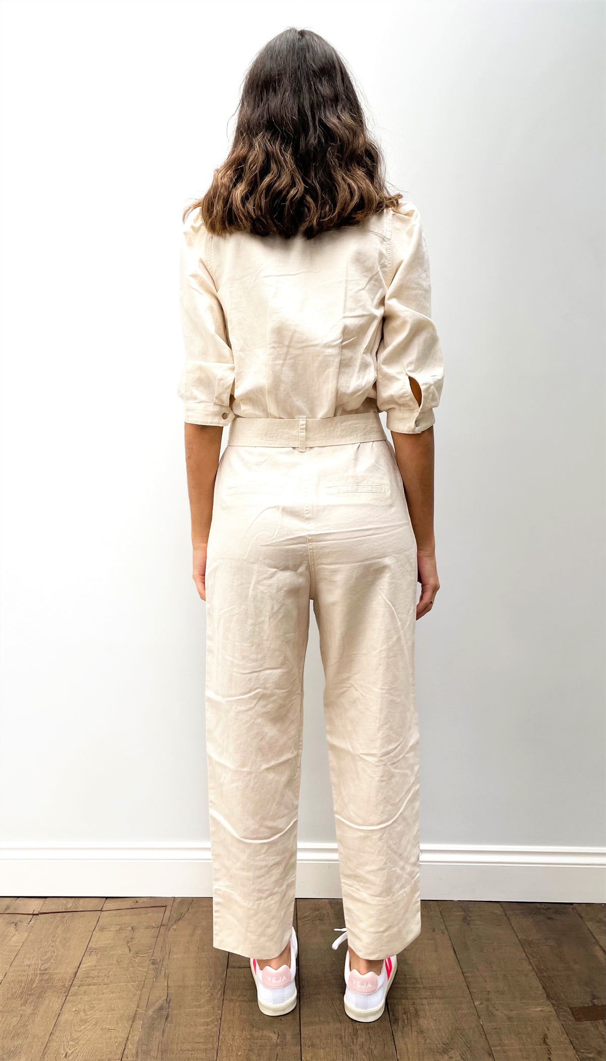 SEC.F Selene Jumpsuit in White Swan