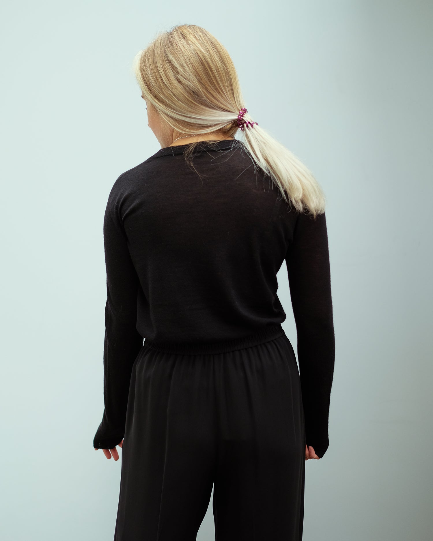 JOSEPH LS cashair knit in black