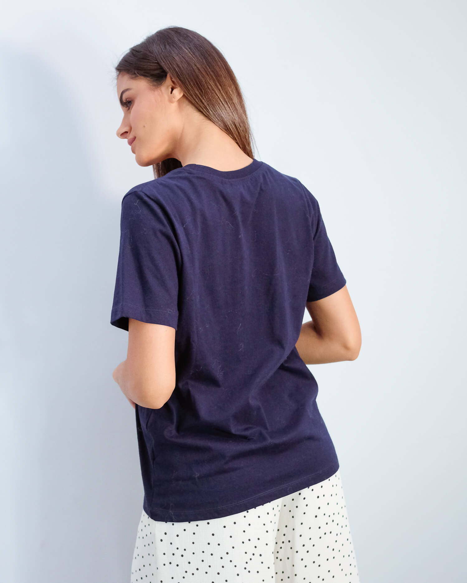 EA Vico sequin star tee in navy