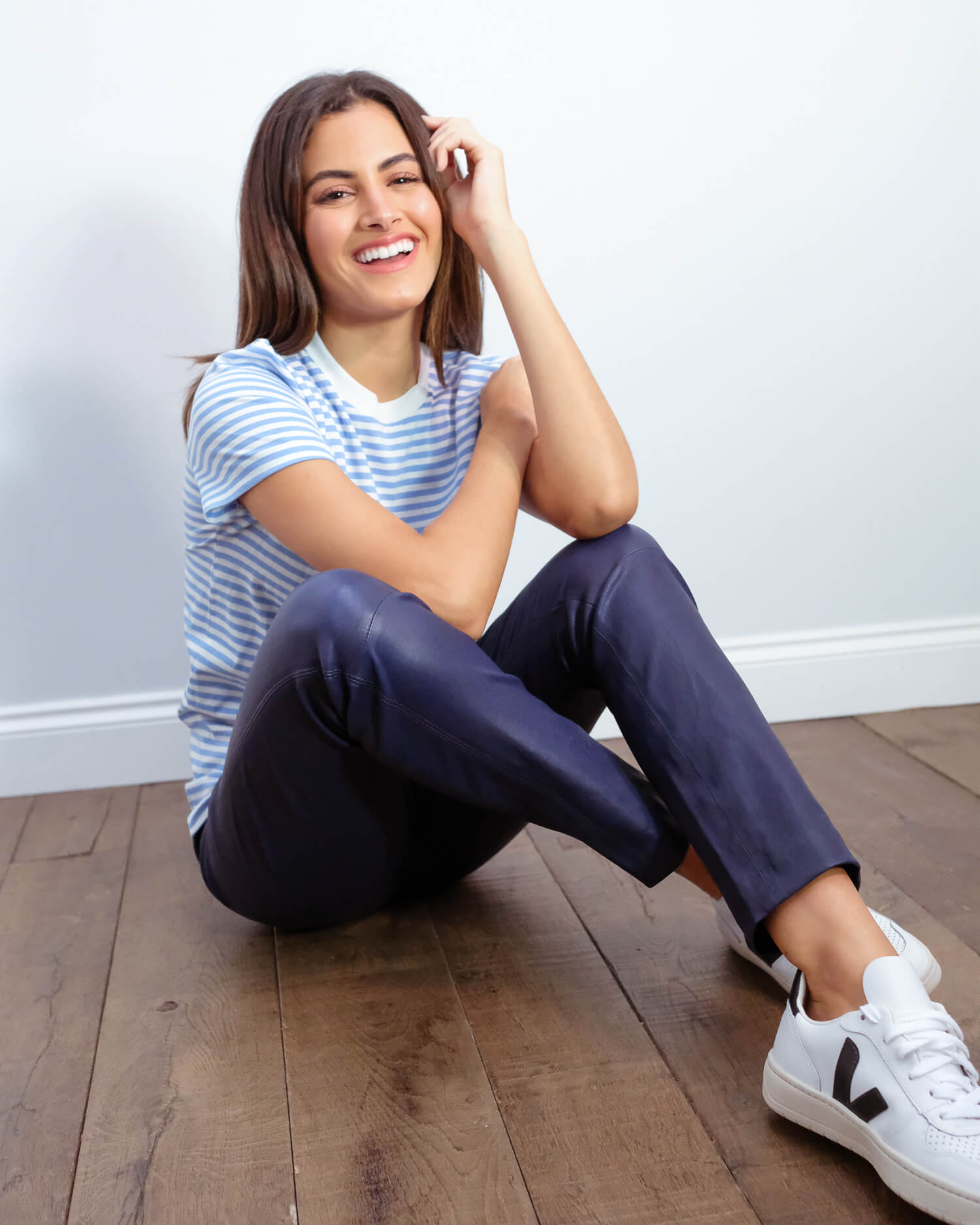 SLF My Perfect Tee in blue and white stripe