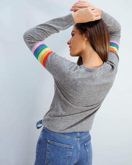 JU Lurex stripe rainbow