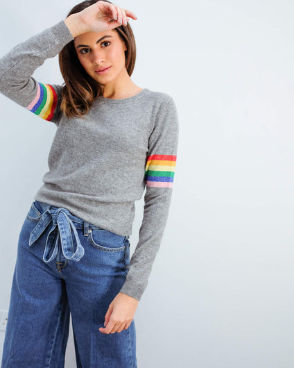 JU Lurex stripe rainbow