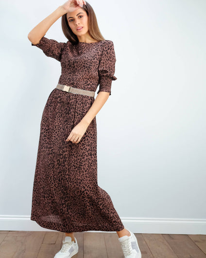 BUP Aiden dress in leopard