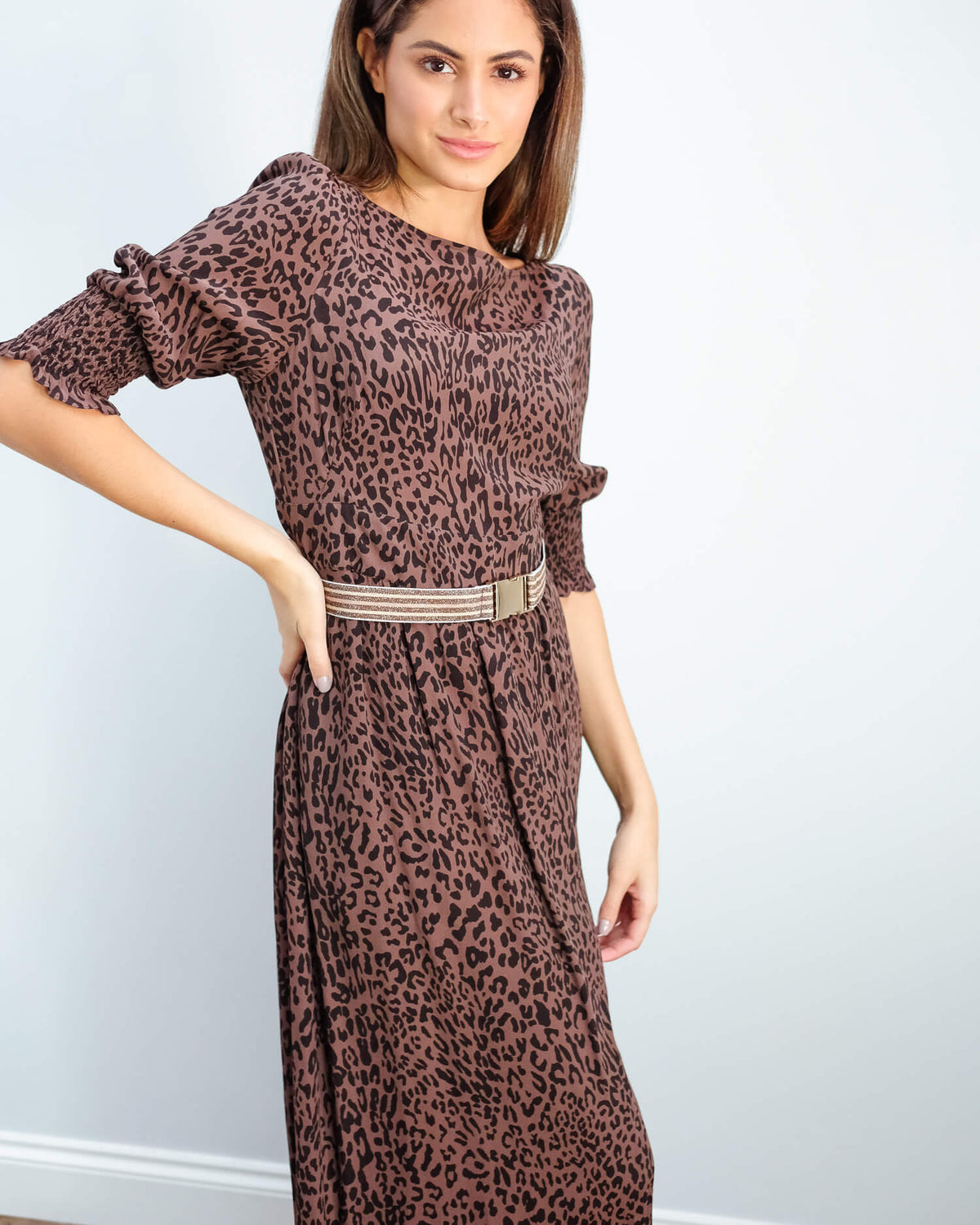 BUP Aiden dress in leopard