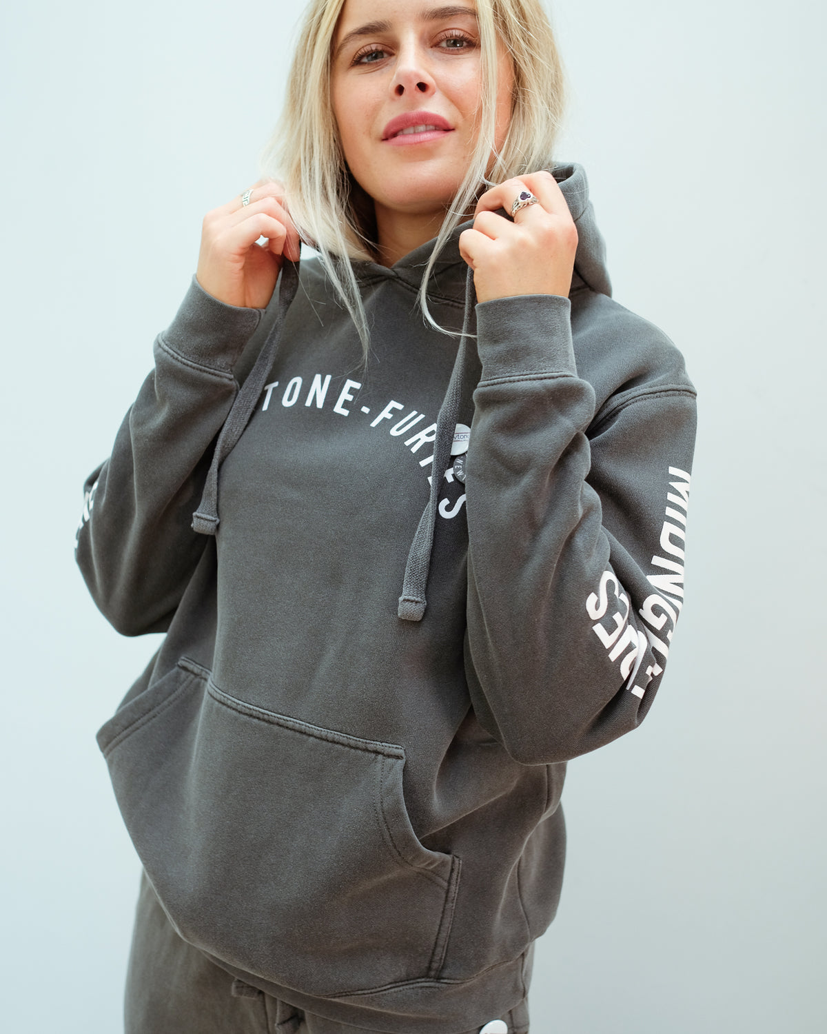 NT Furies Printed Hoodie in Pepper