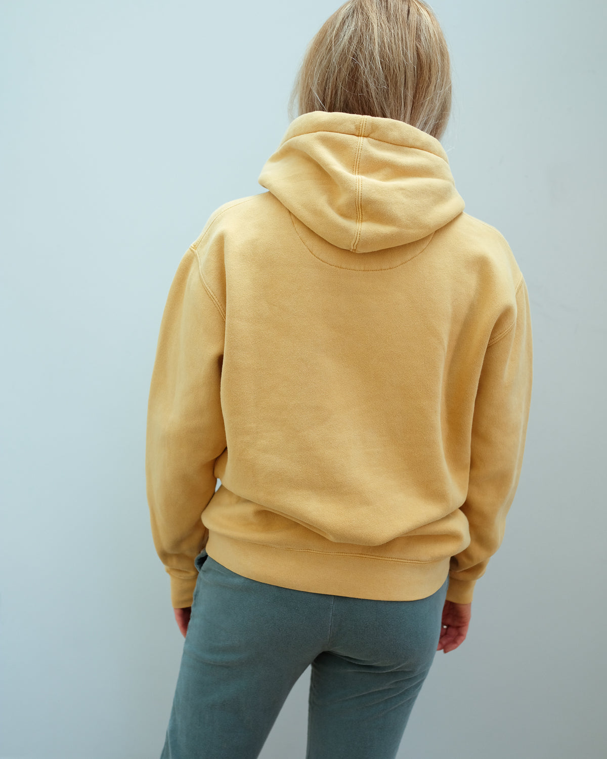 NT Love Printed Hoodie in Mustard