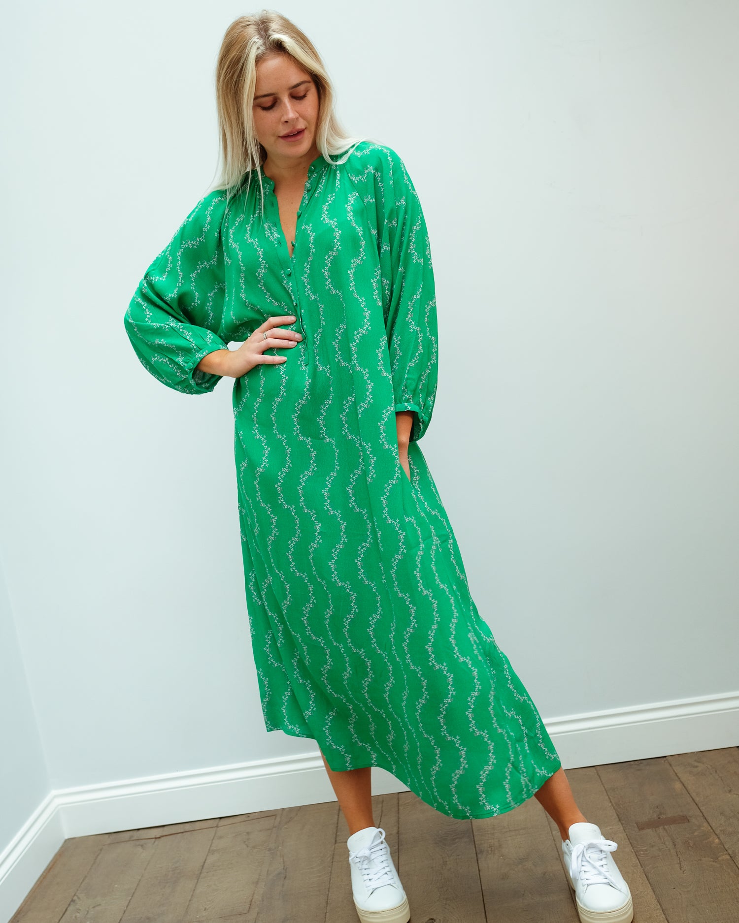 PPL Zion dress in garland 02 green