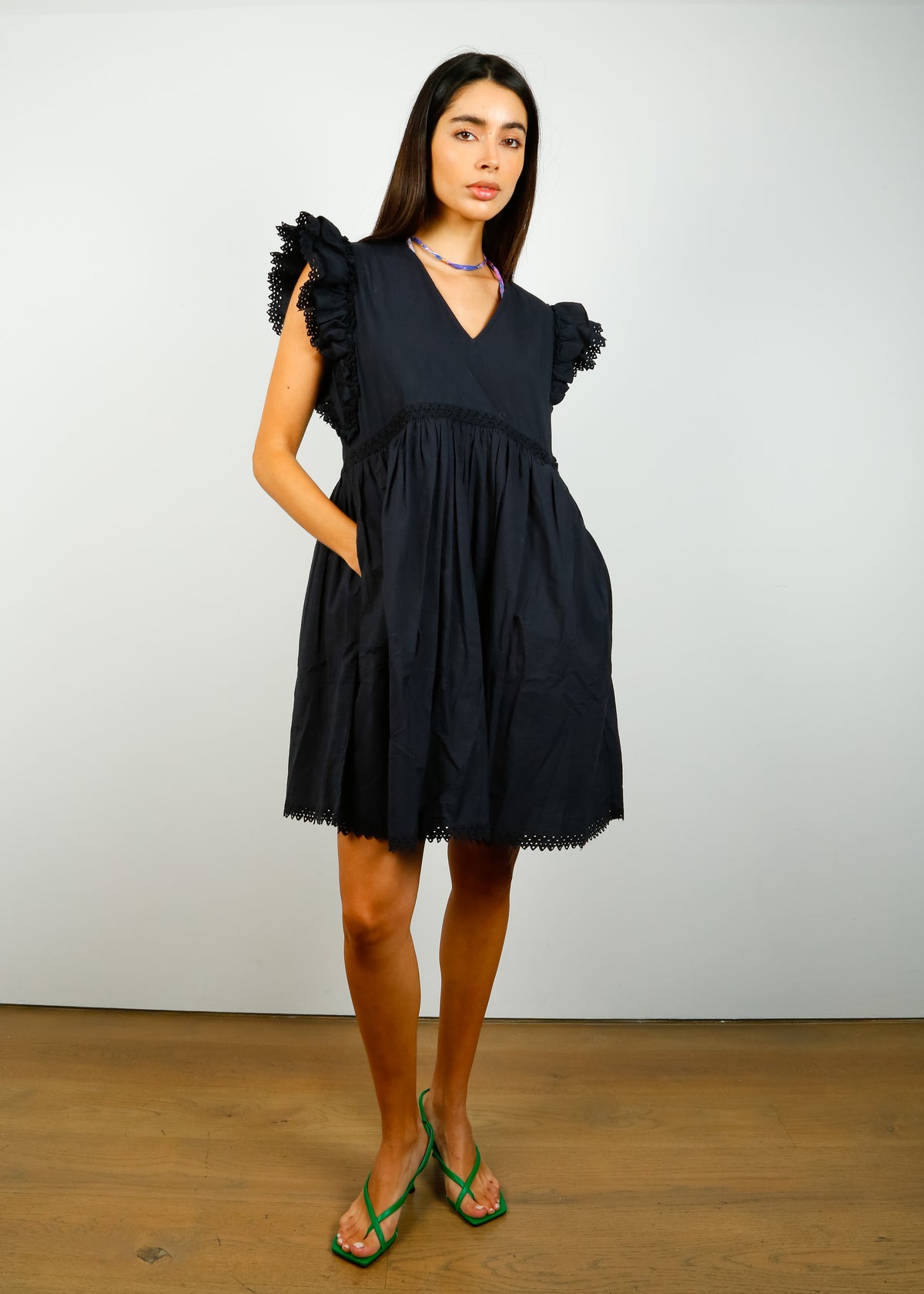 BR Dimmie Dress in Black Beauty