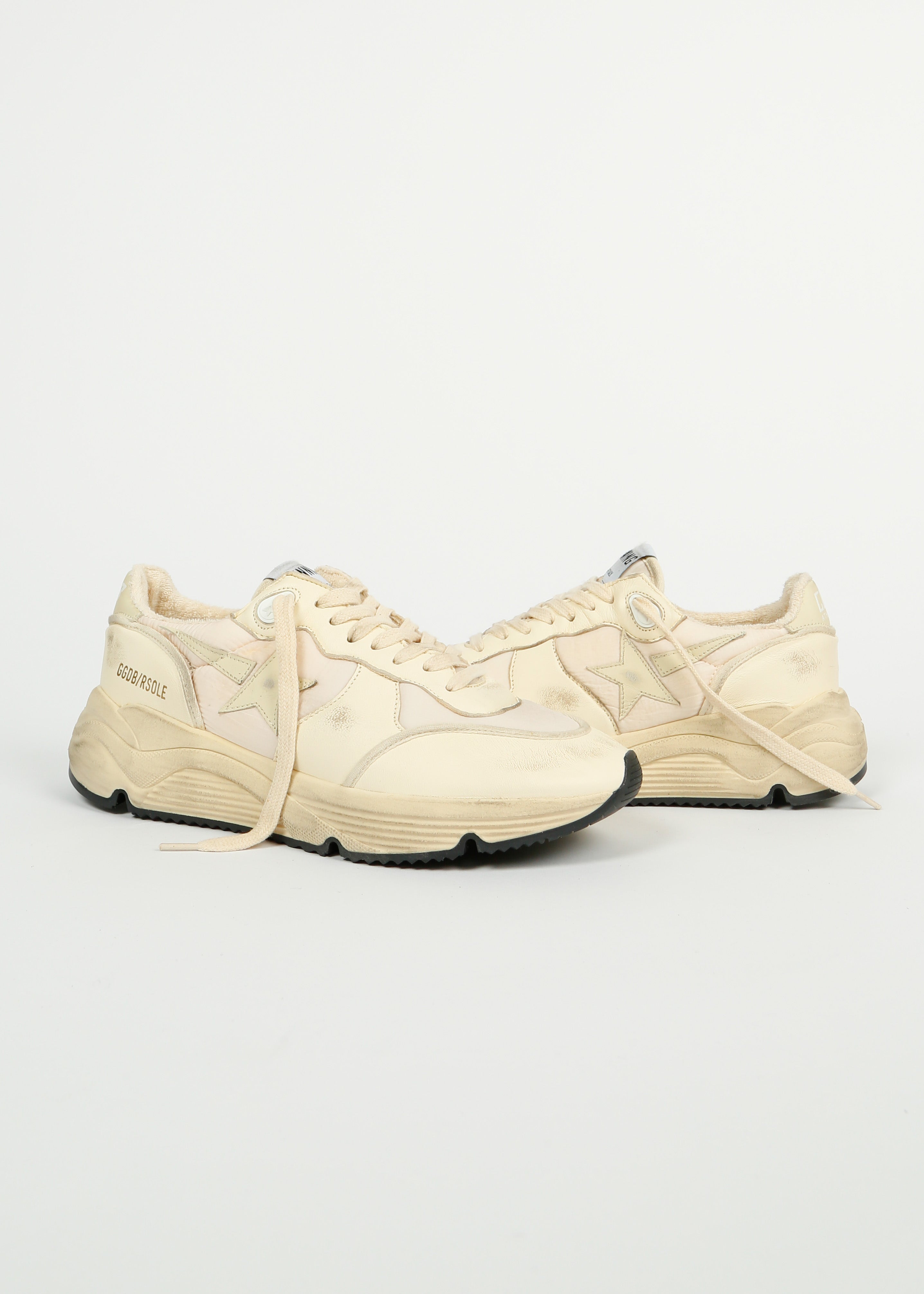 GG Running Sole in Beige, Pink