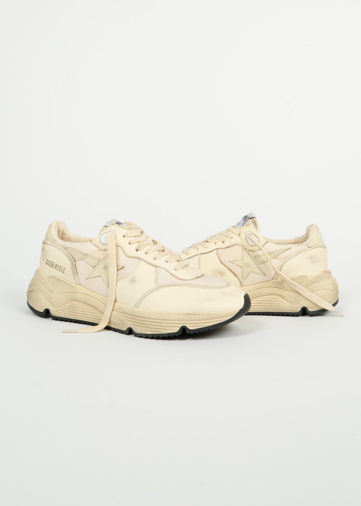 GG Running Sole in Beige, Pink