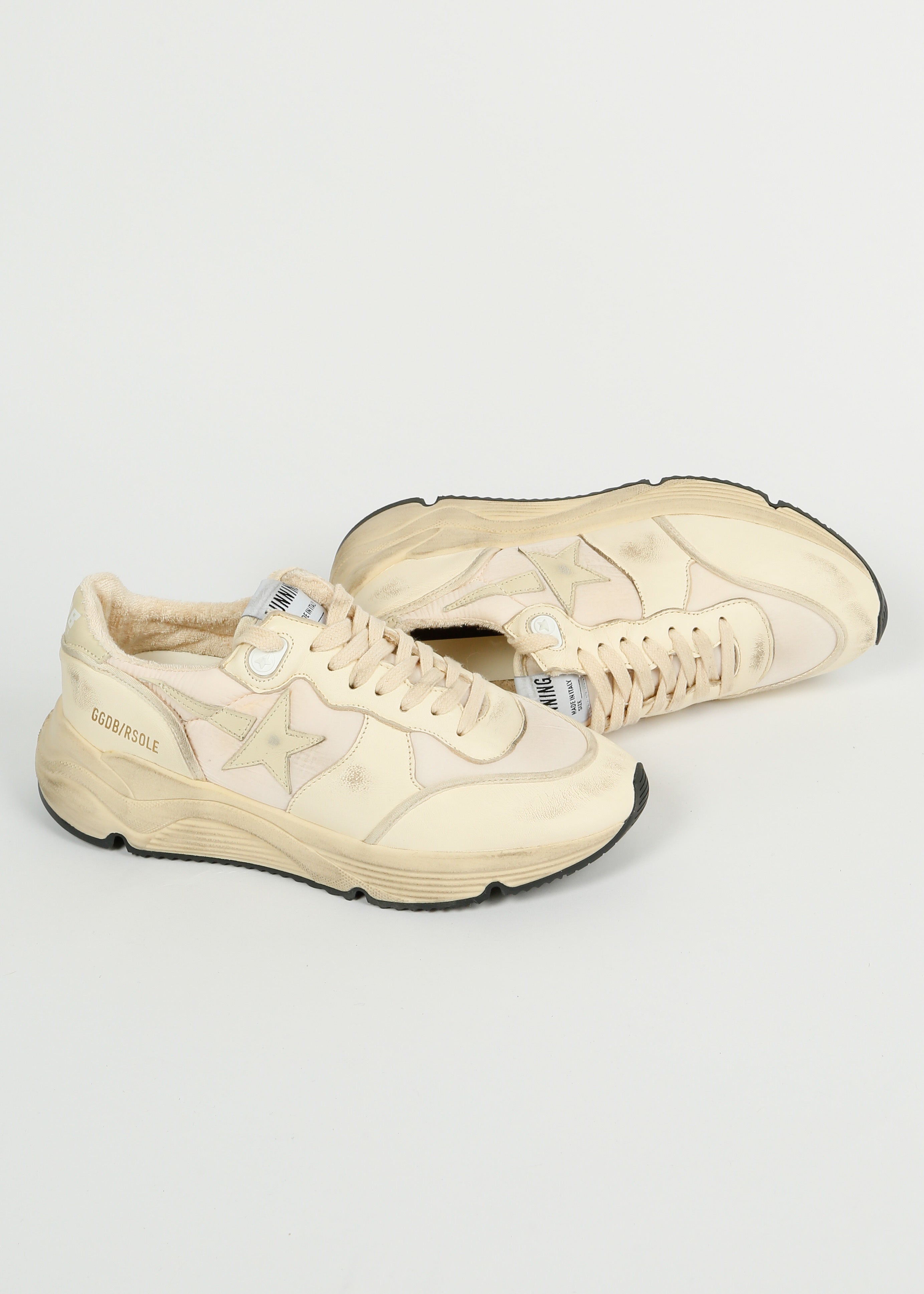 GG Running Sole in Beige, Pink