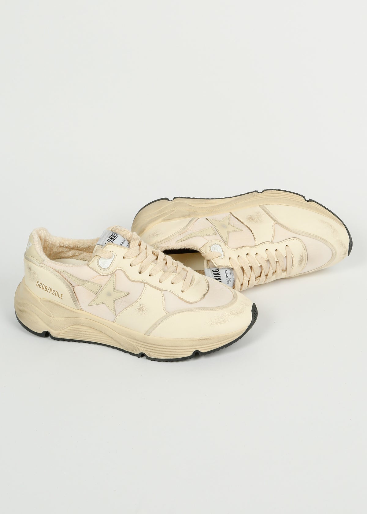 GG Running Sole in Beige, Pink